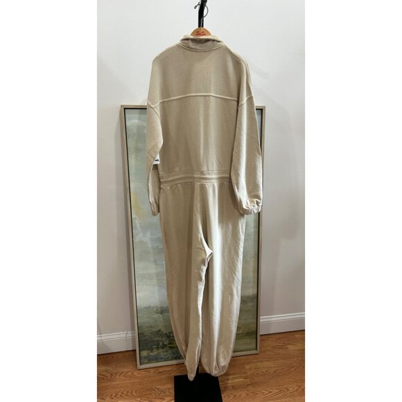 Free People Brightside One Piece In Magnolia Size Small Sweatshirt Jumpsuit - Picture 6 of 6